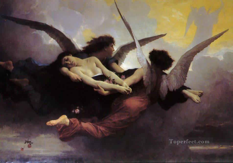 Alma llevada al cielo Realismo ángel William Adolphe Bouguereau Pintura al óleo